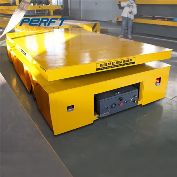 industrial low voltage hydraulic lifting transfer cart supplier